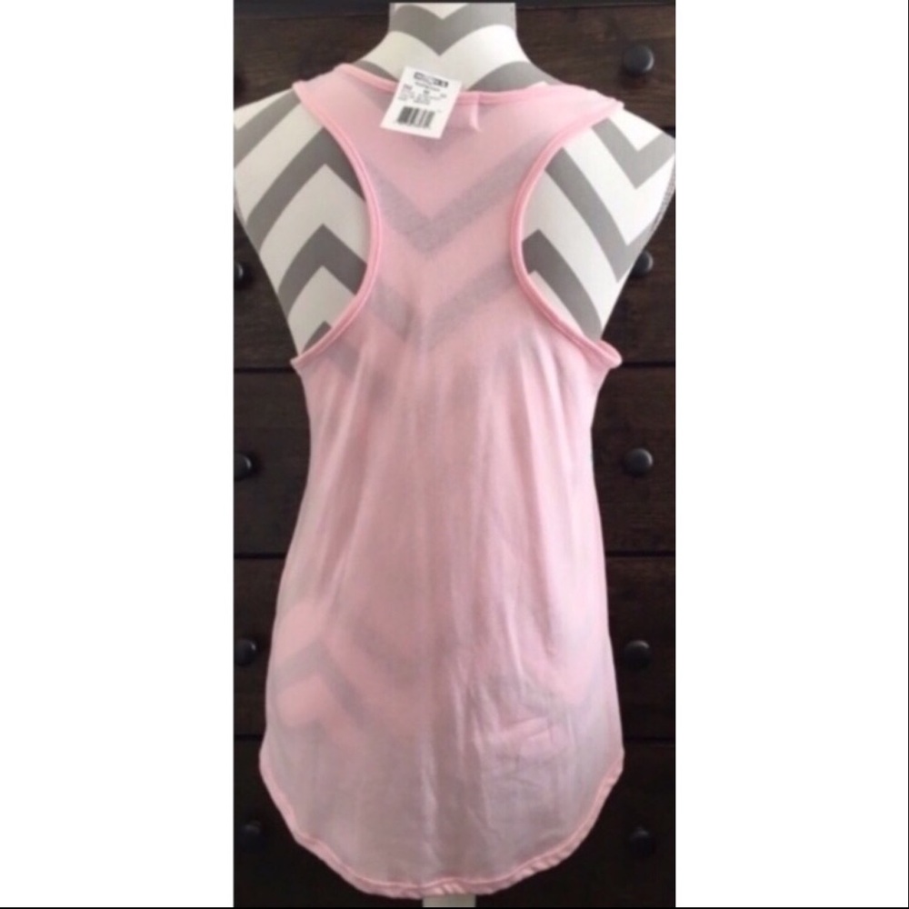Mighty Fine Pink Floral Kiss Tank Top - Picture 4 of 8